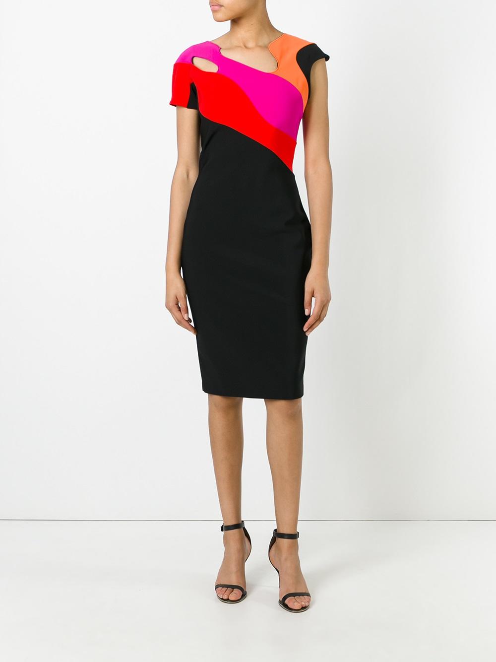 asymmetric neck dress