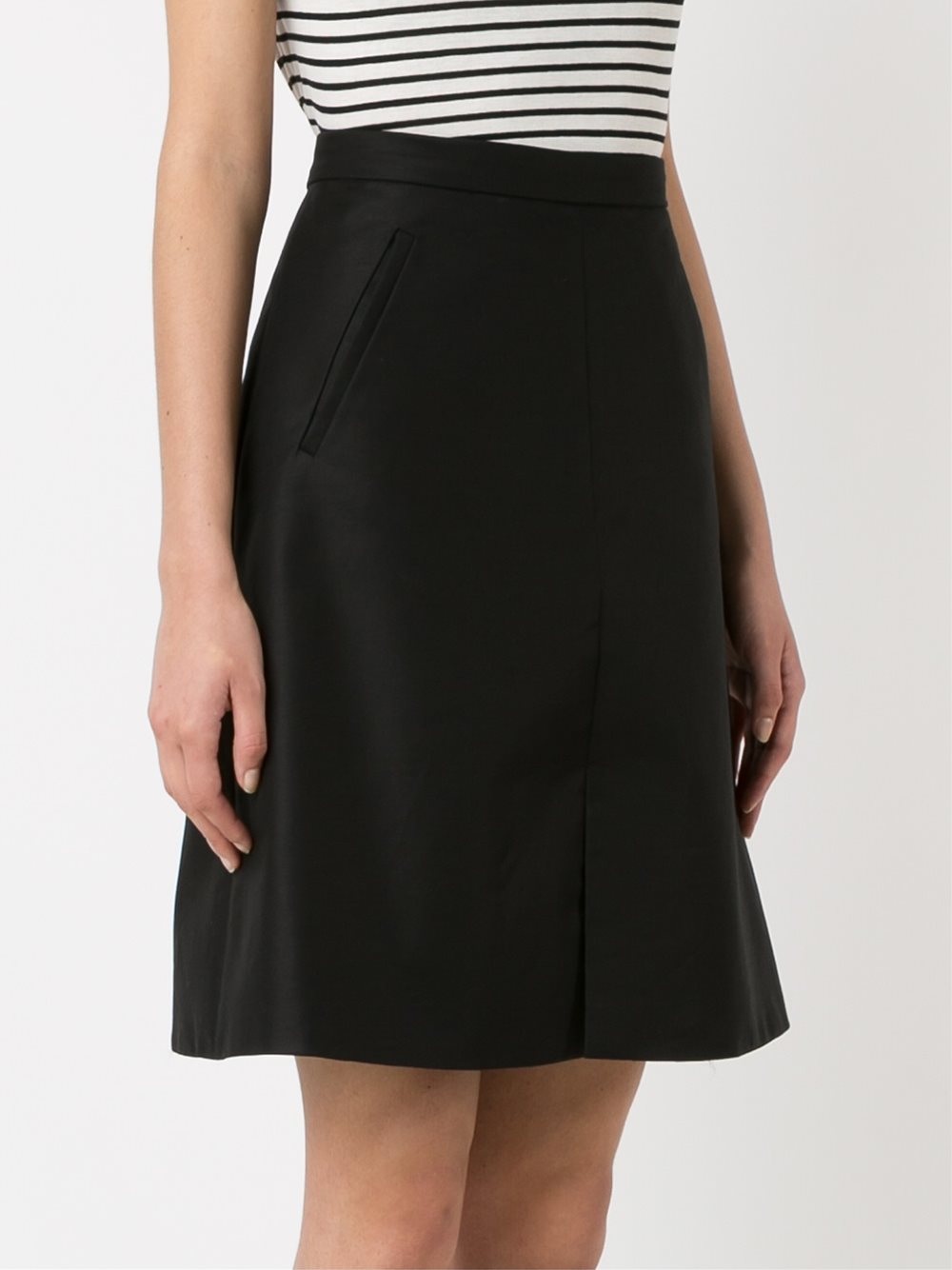 high-waisted skirt