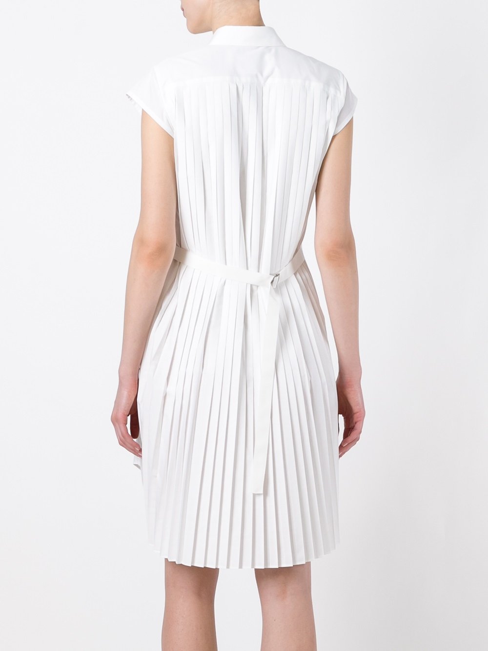 pleated shirt dress