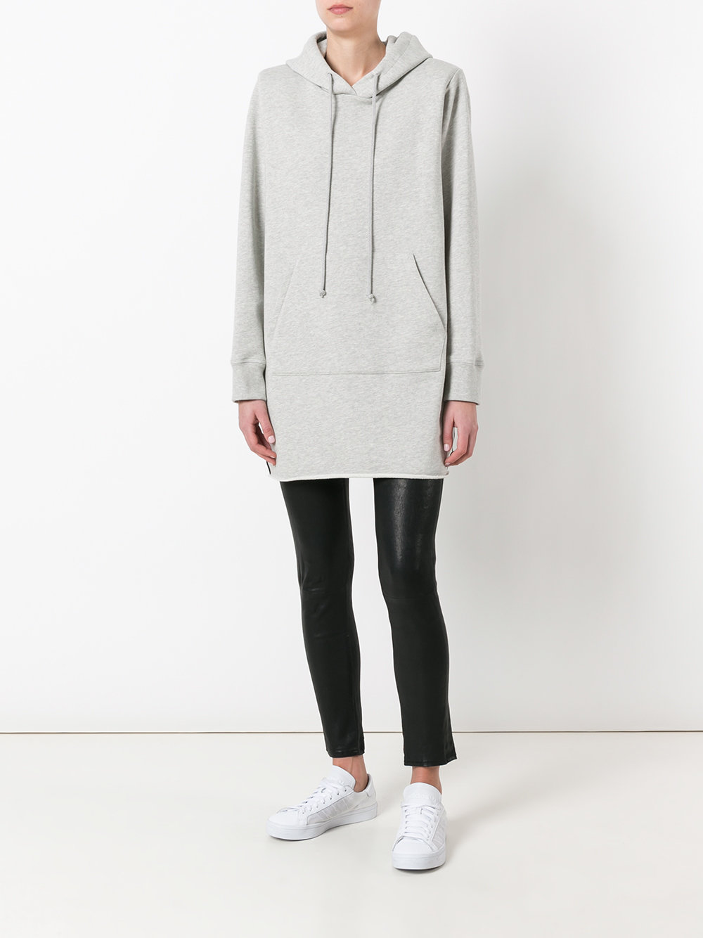 contrast back sweatshirt dress