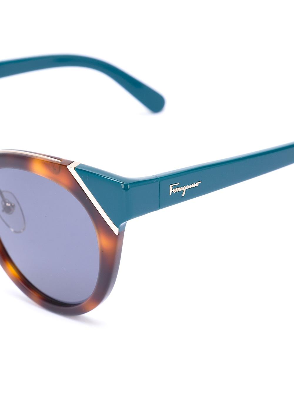 two-tone cat eye sunglasses