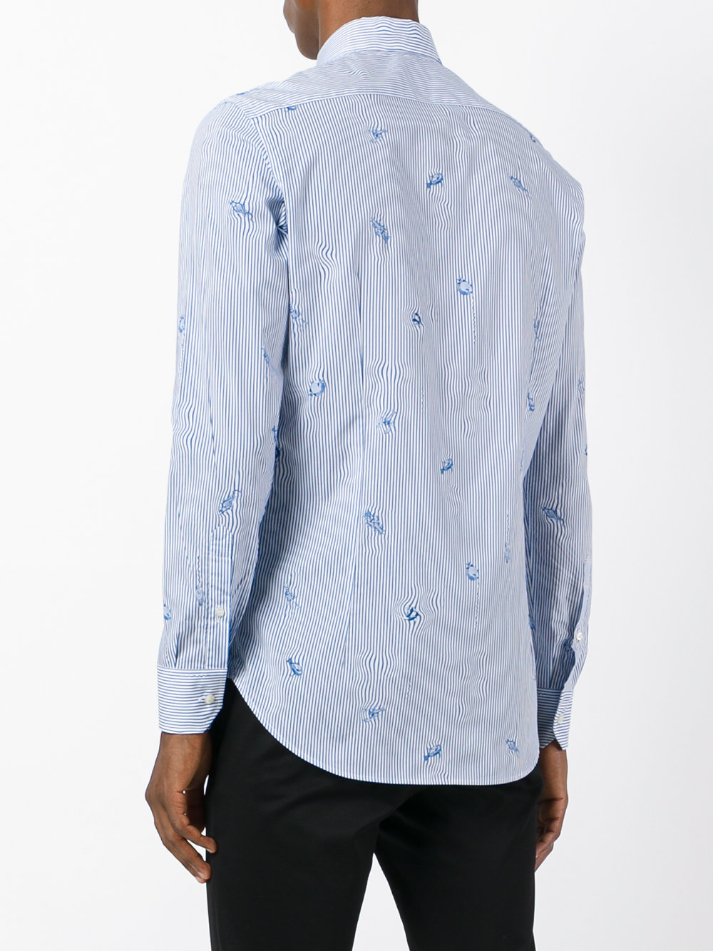 tiny fish print shirt