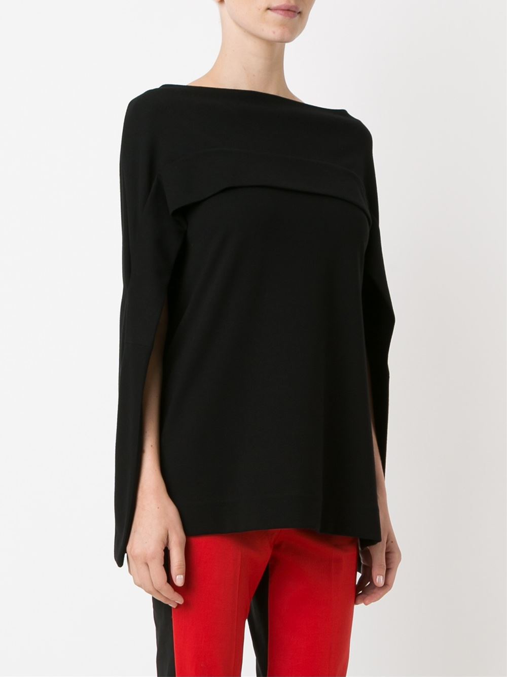 cape sleeve blouse