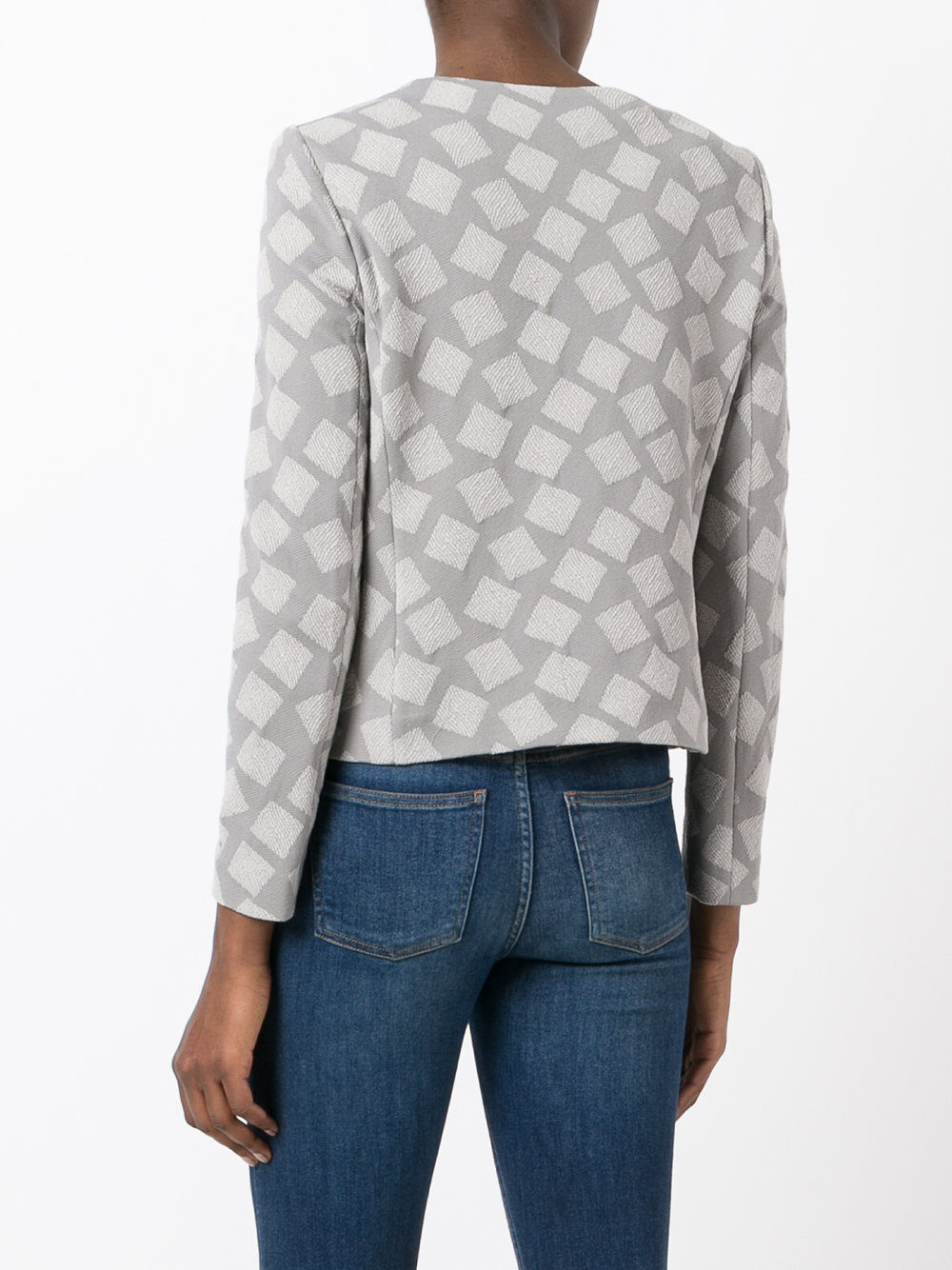 square print jacket