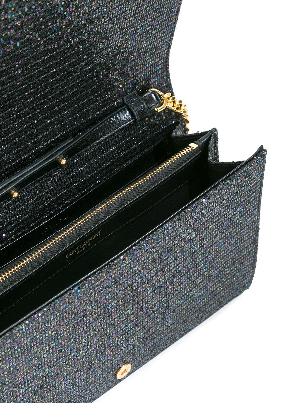 monogram chain wallet