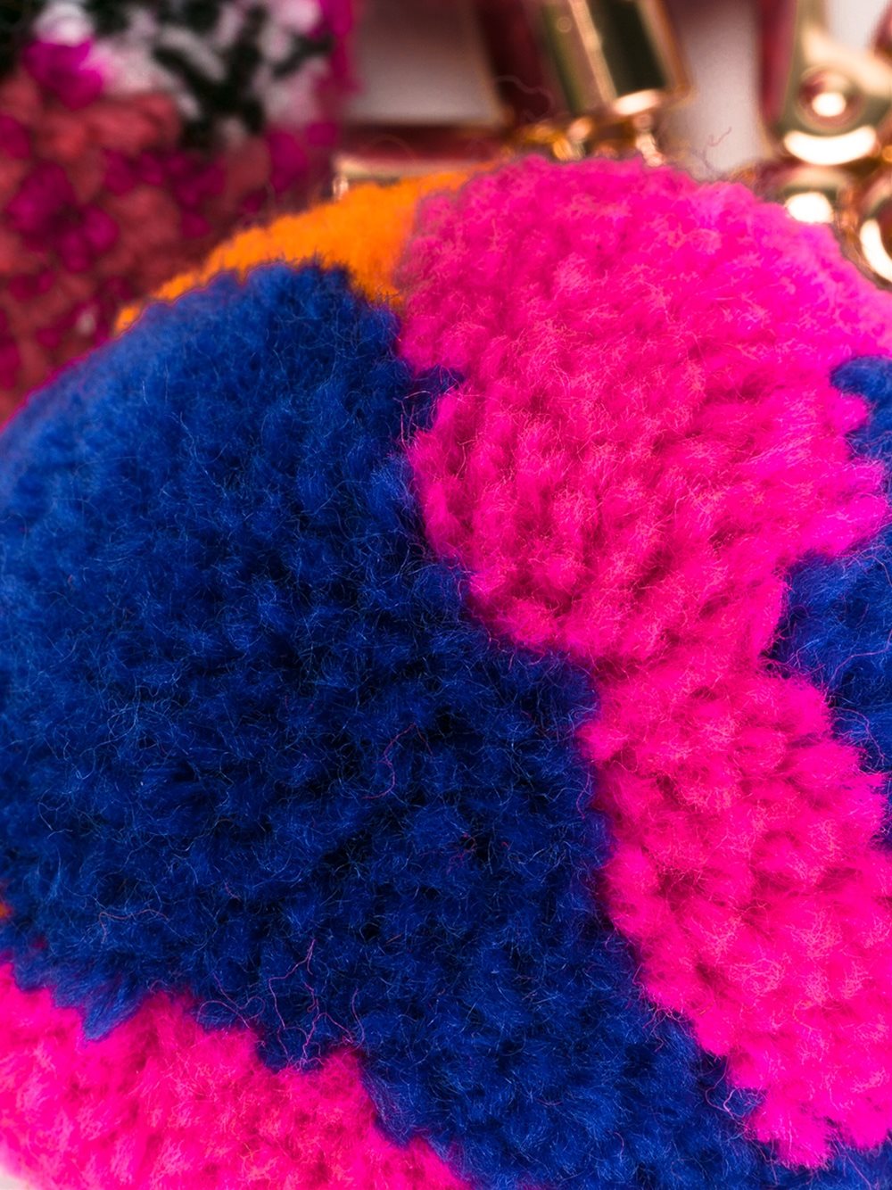 pom-pom keyring