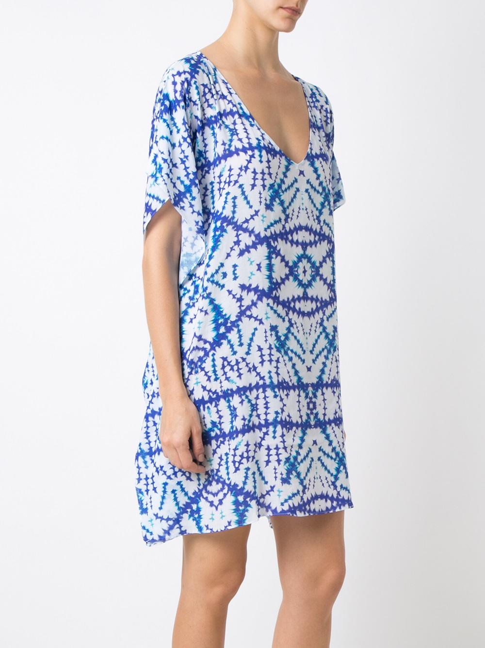 printed beach dress