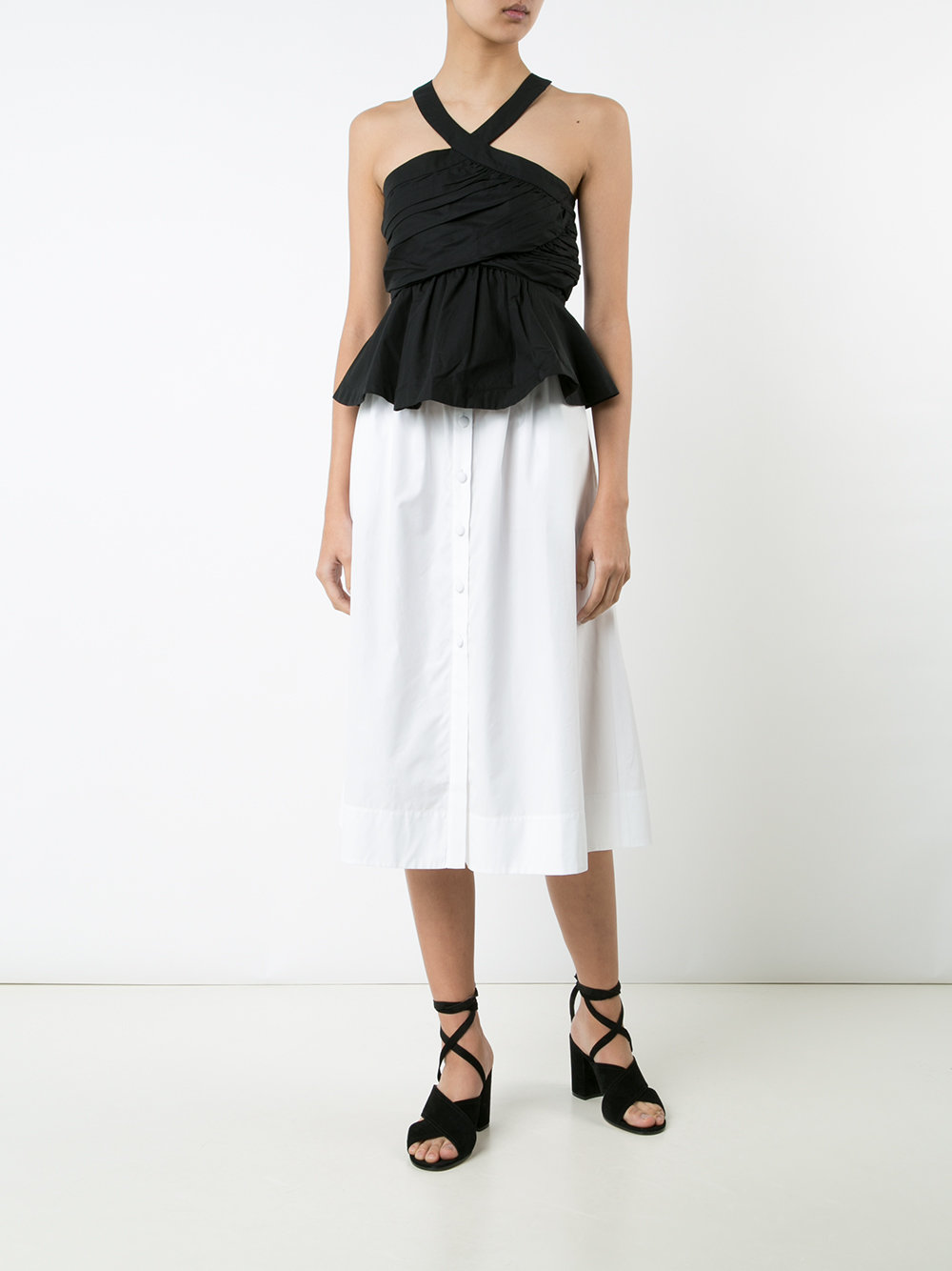 button up skirt