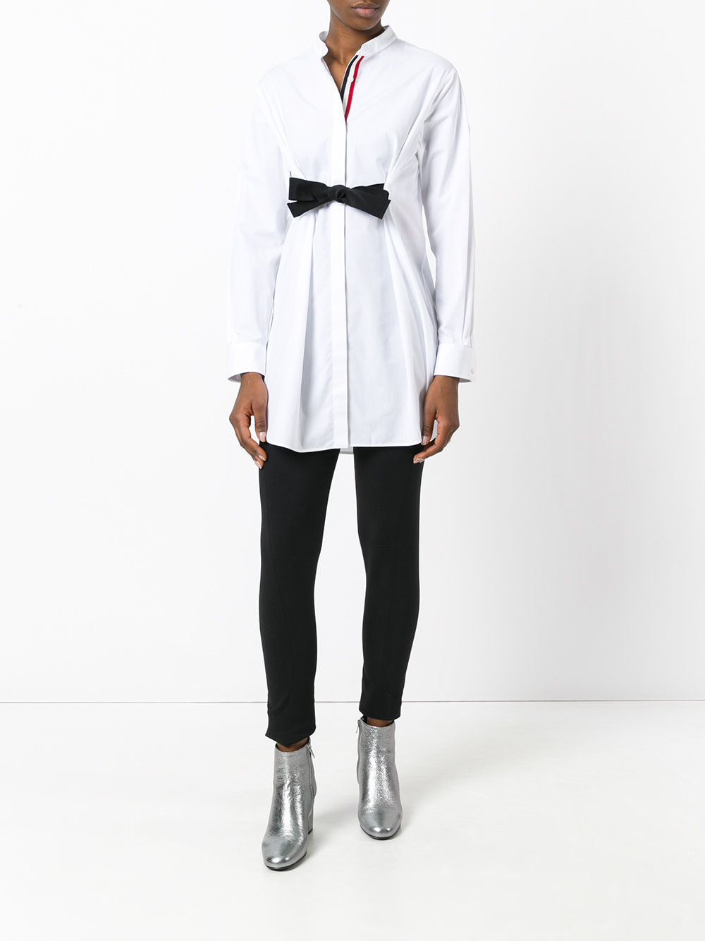 bow tie fronted shirt dress