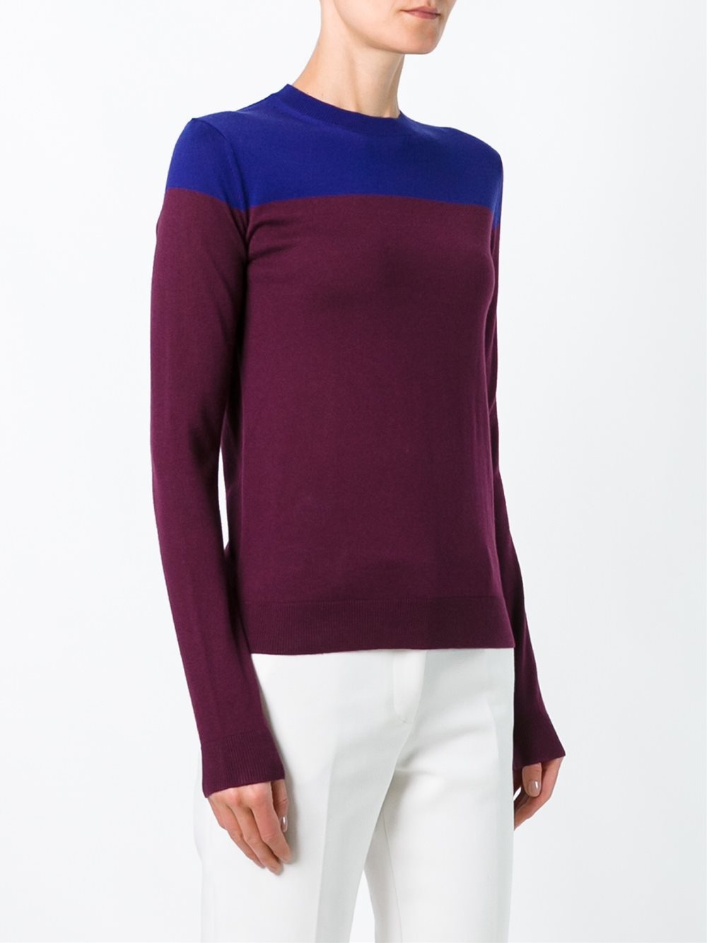 colour block knit top