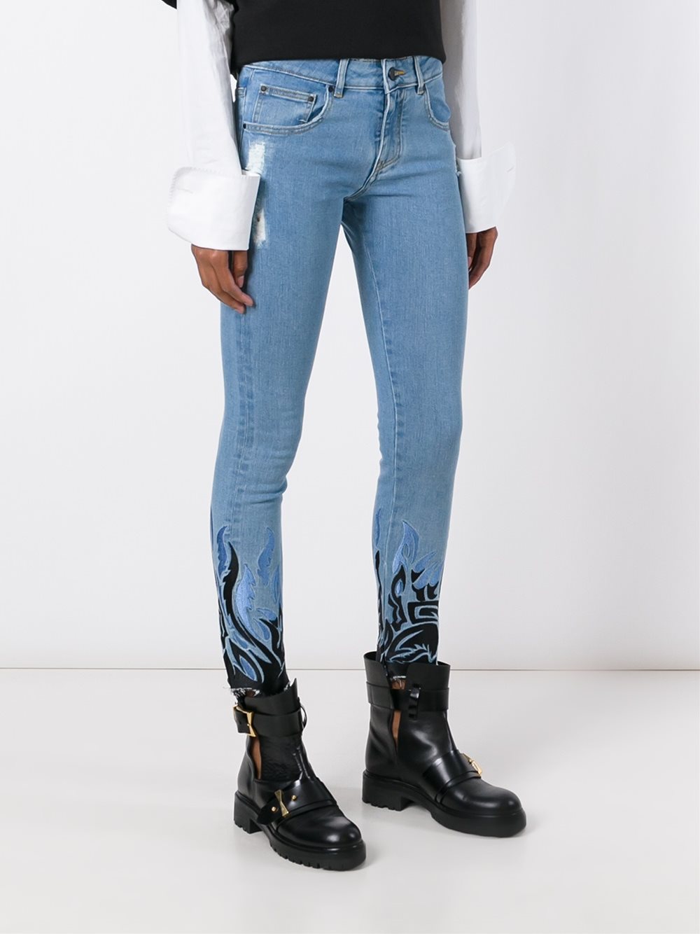 'Austin Flames' skinny jeans