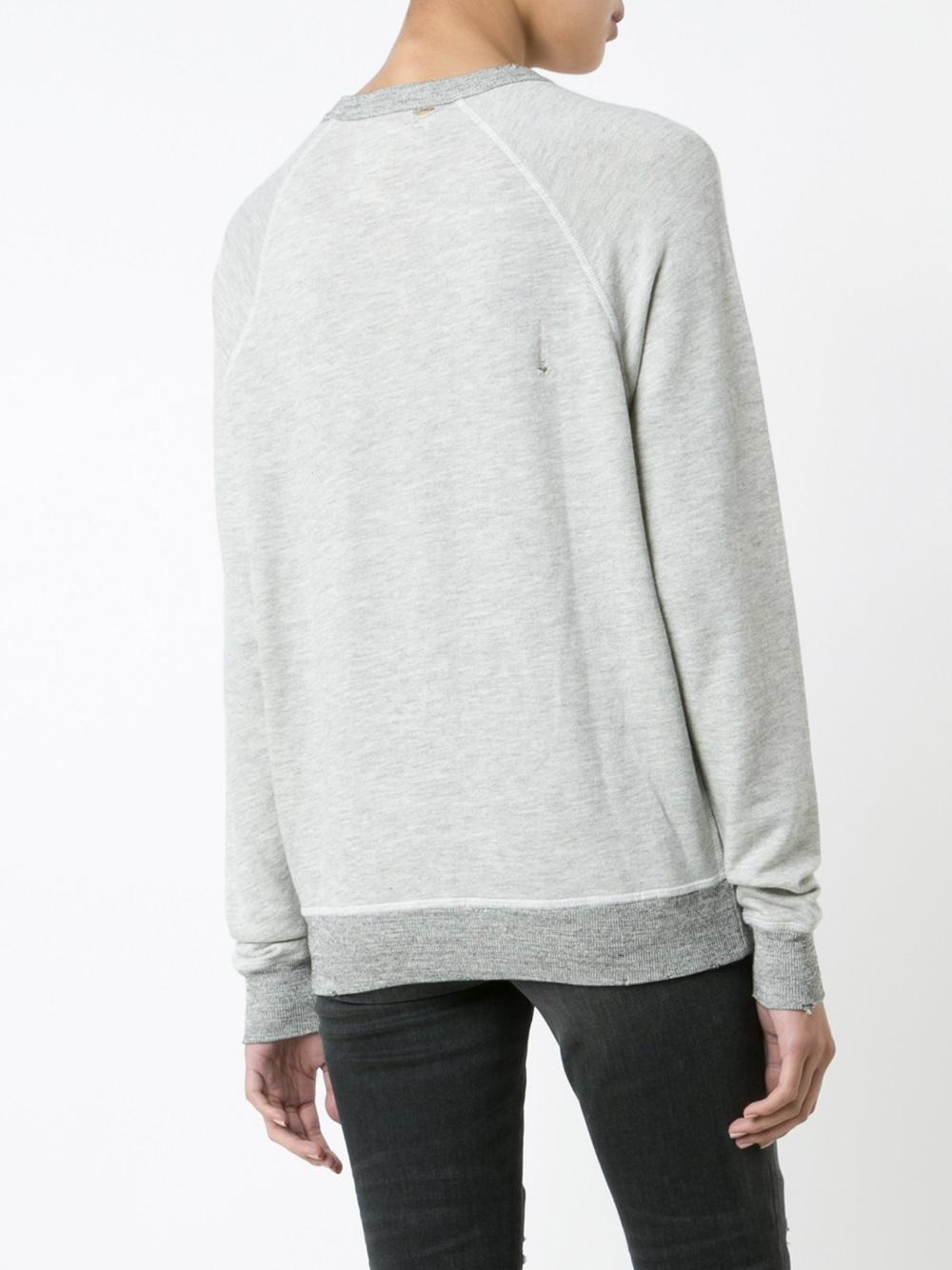 destroyed effect sweatshirt