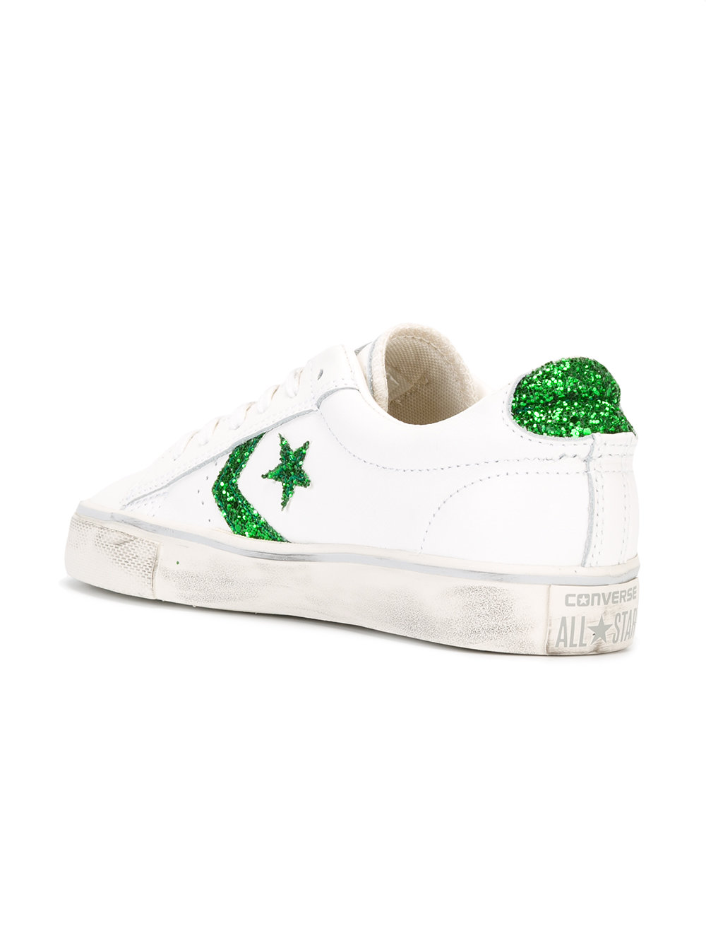 glitter star print sneakers