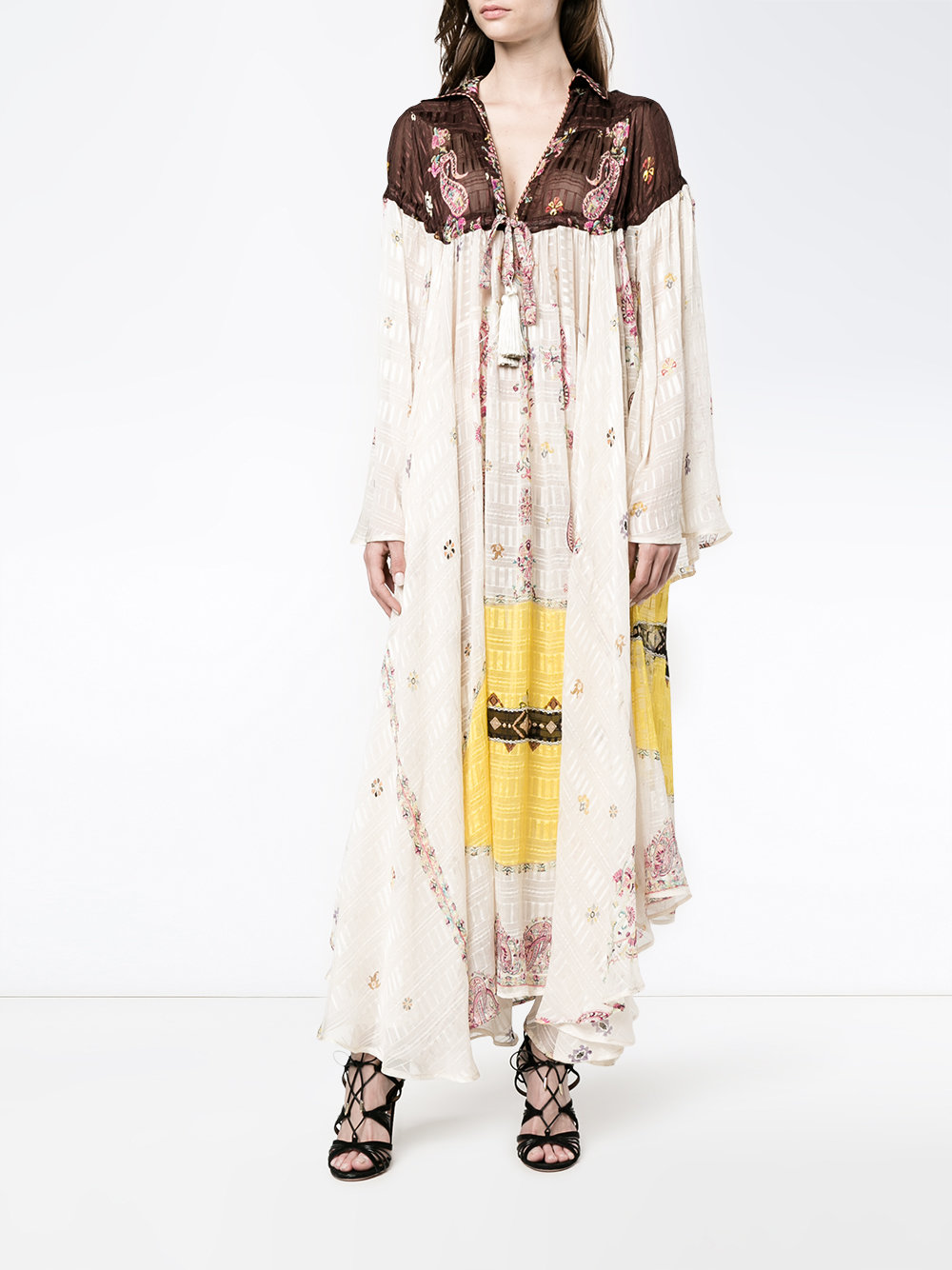 paisley printed tunic dress