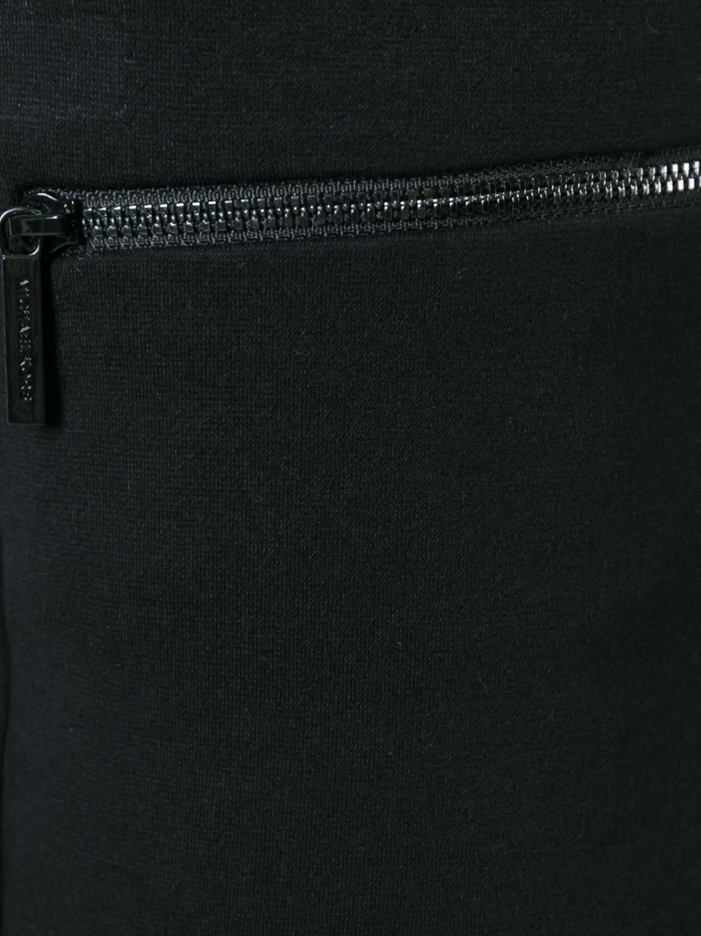 zip detail stretch leggings 