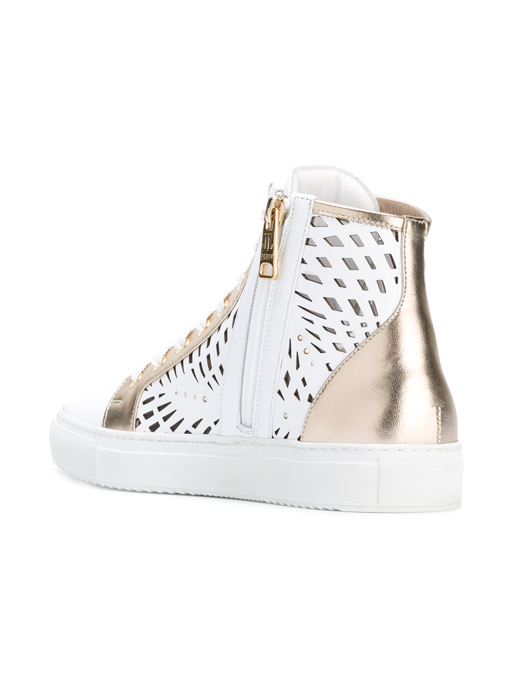 cut-out panel sneakers