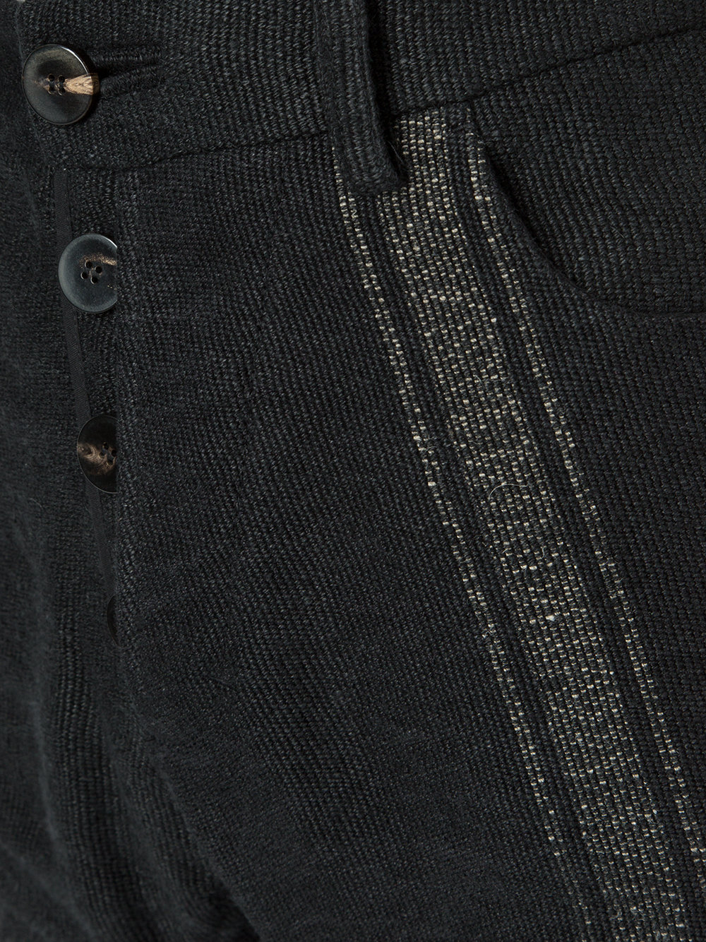 textured panel trousers