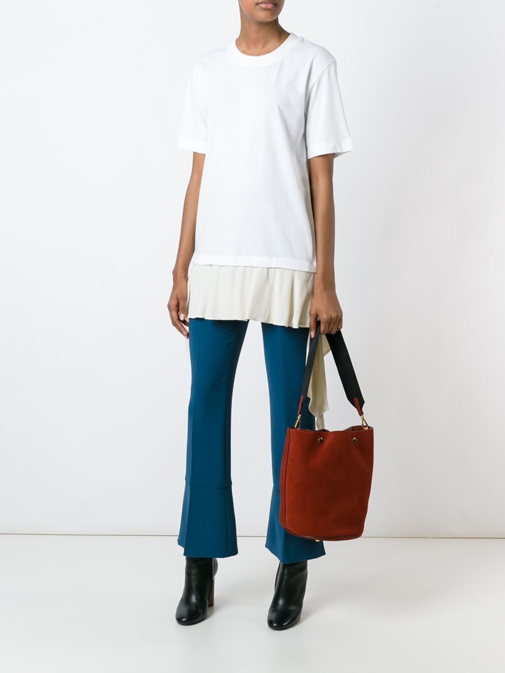 layered hem T-shirt 