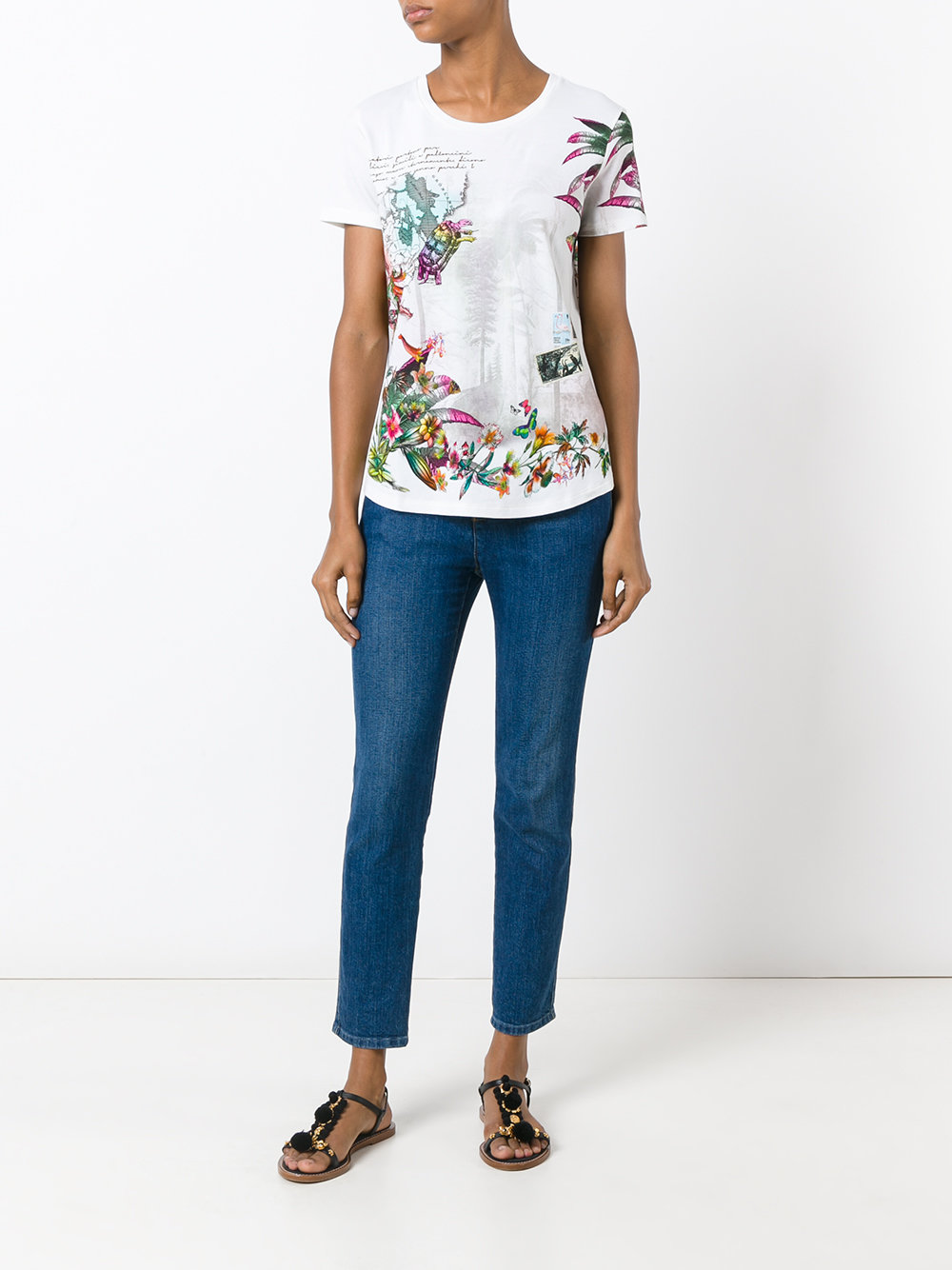 floral print T-shirt 