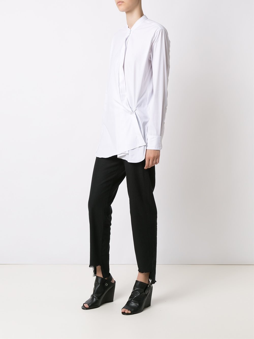 asymmetric shirt