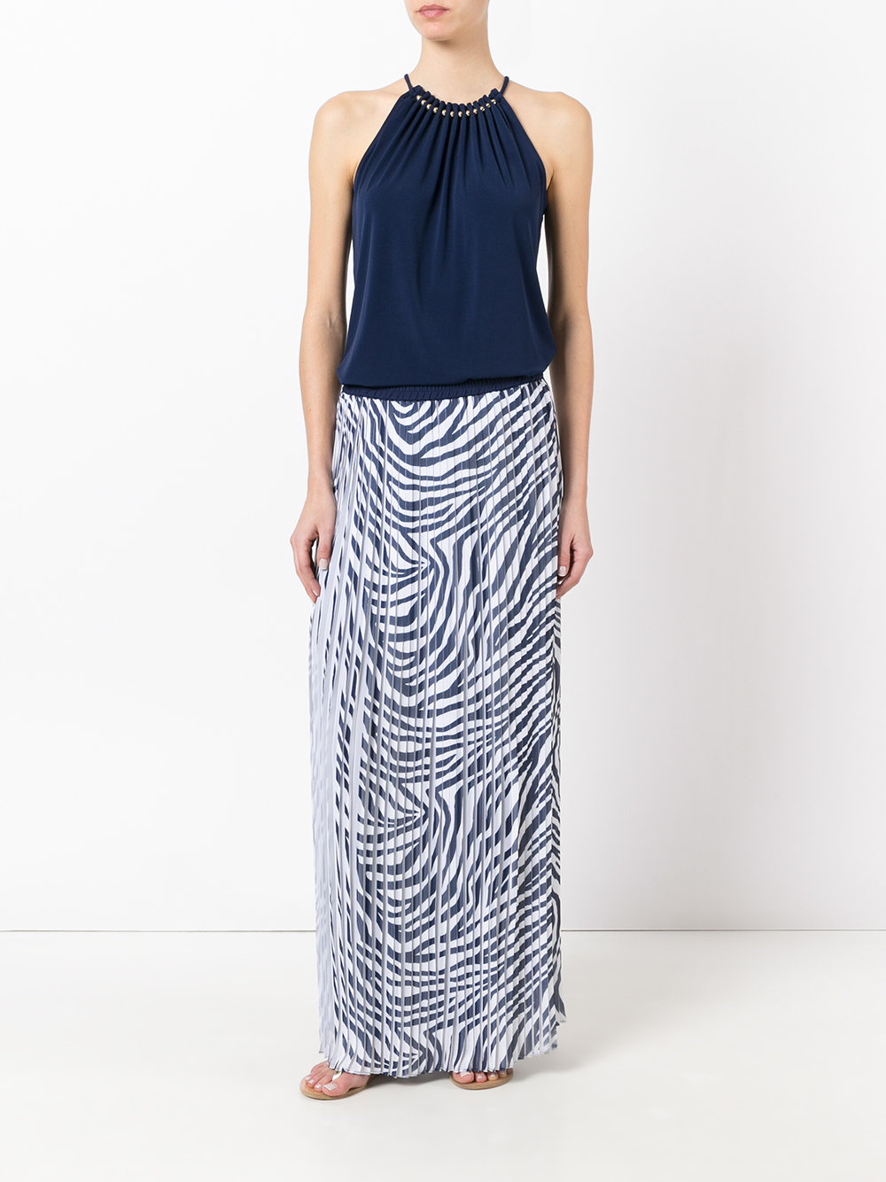 pleated maxi skirt 