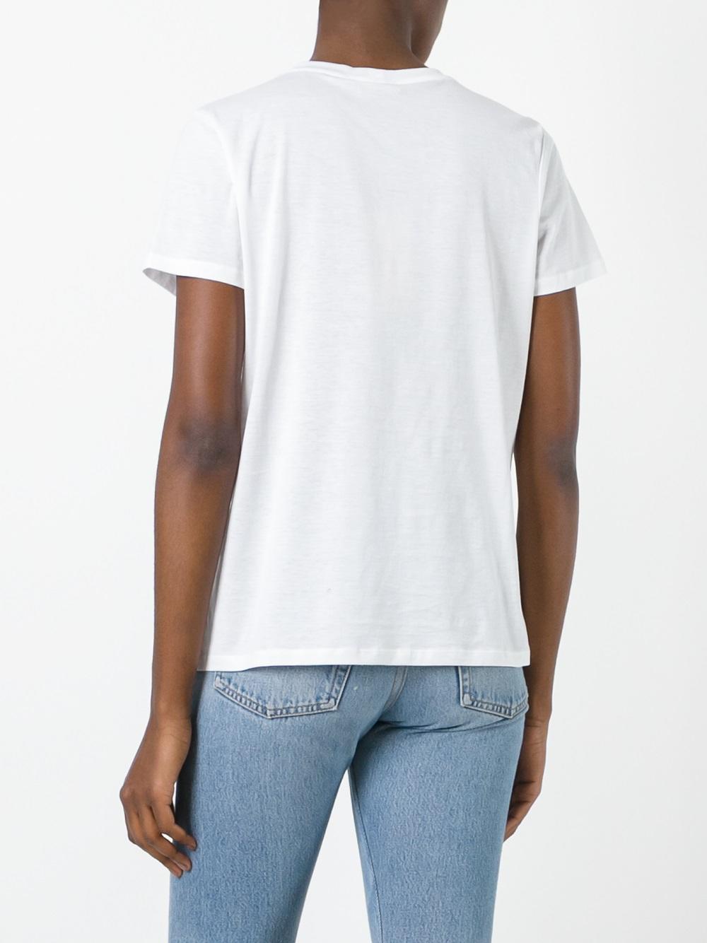 frill trim T-shirt