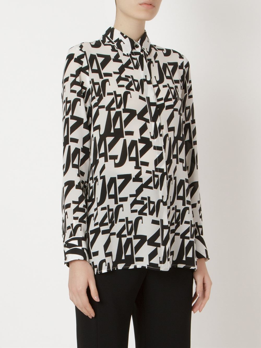 classic collar printed shirt
