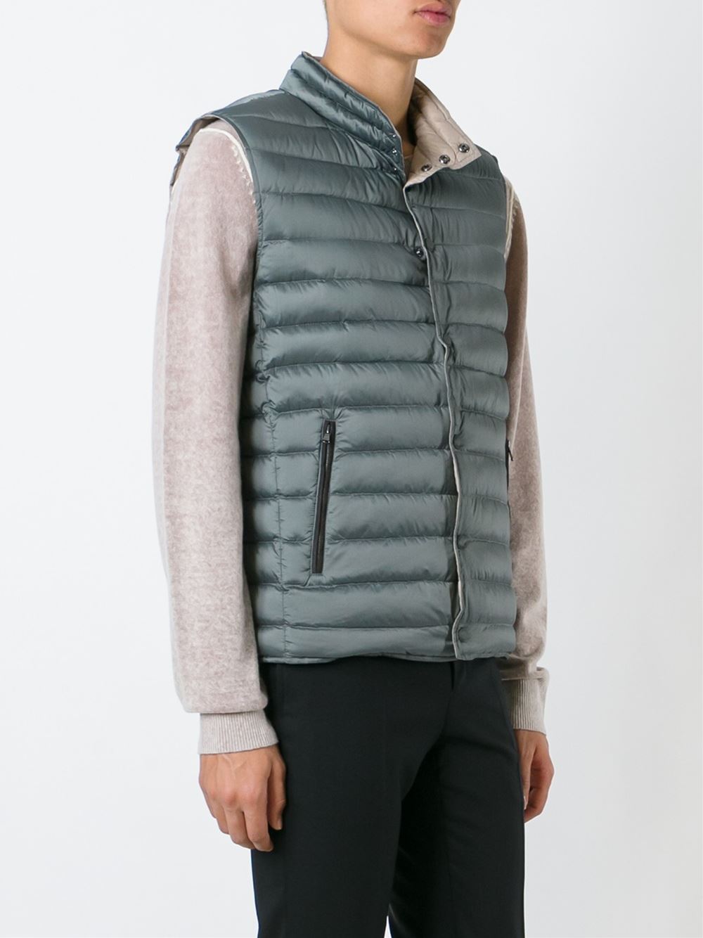 reversible padded gilet