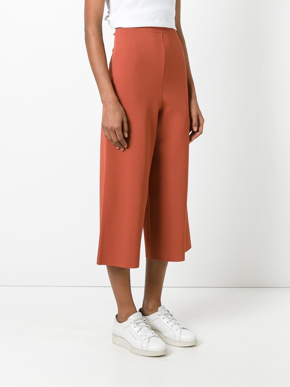 cropped wide leg trousers