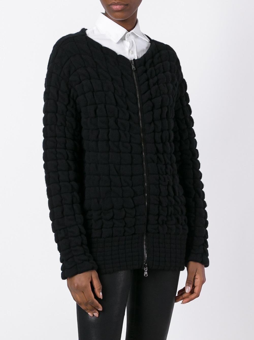 zipped cardigan 