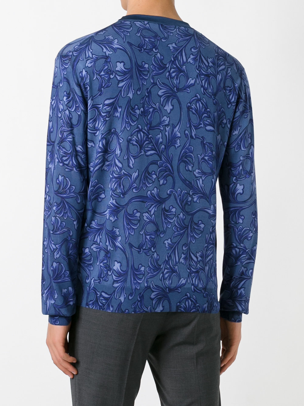 Baroque print jumper