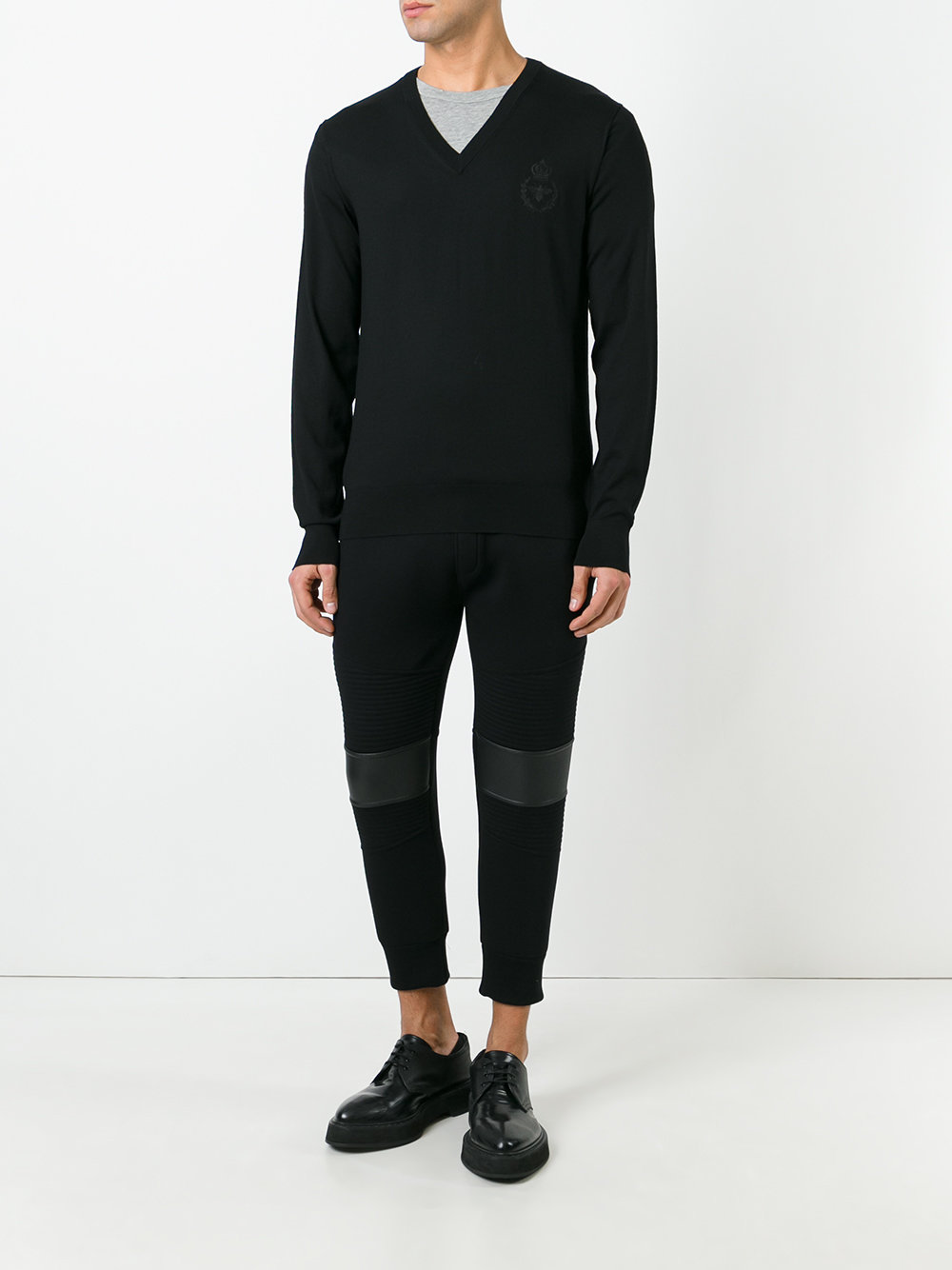 bee & crown embroidered jumper