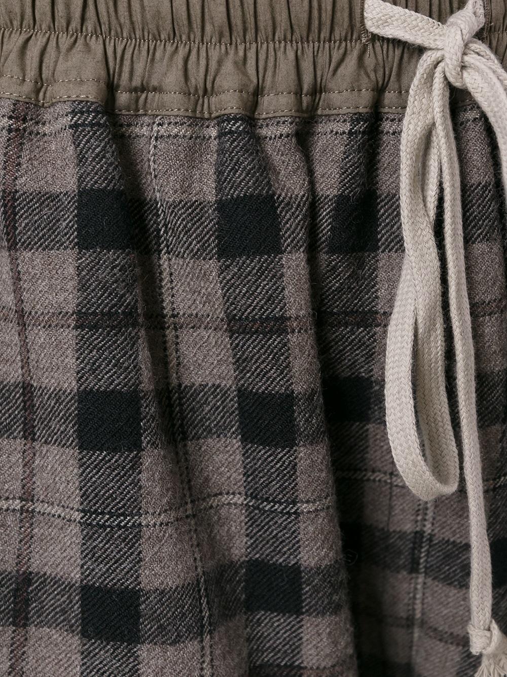 checked shorts