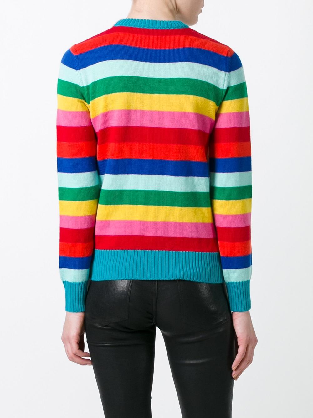 striped knitted jumper