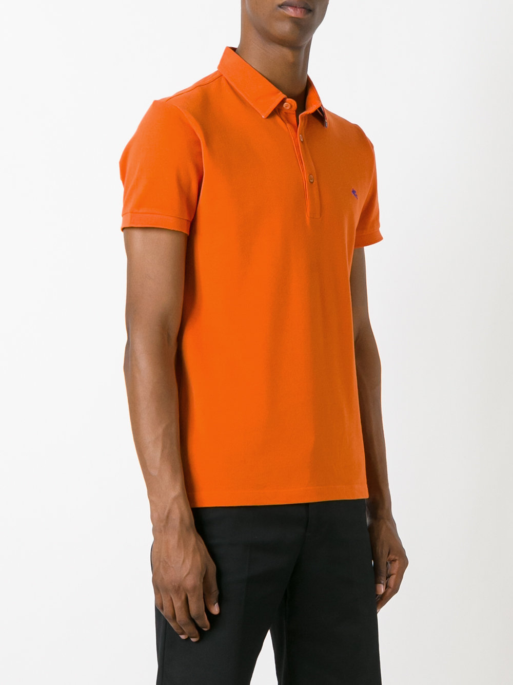embroidered logo polo shirt