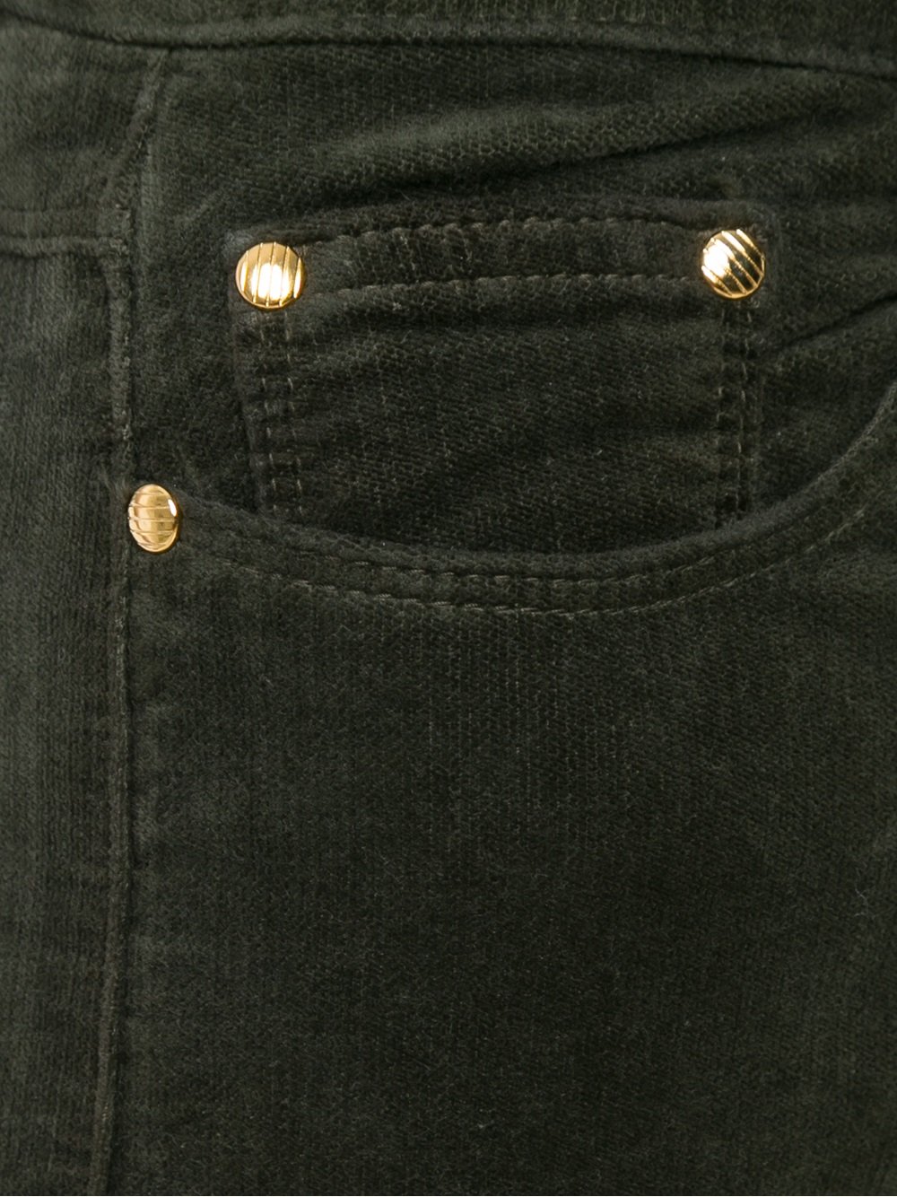 high waist velvet skinny trousers
