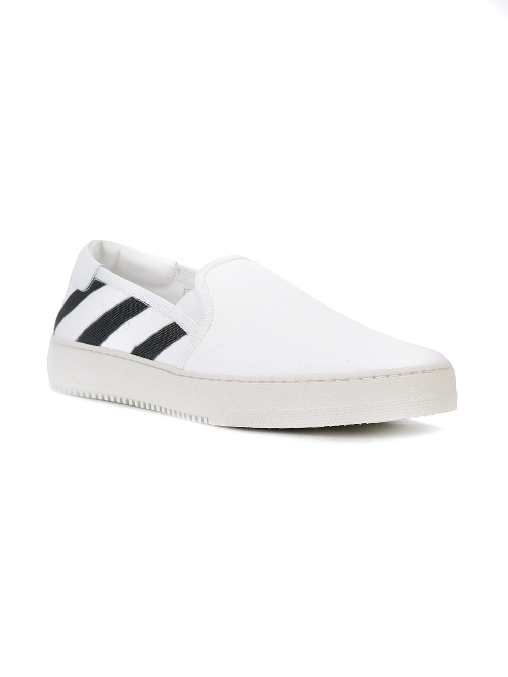 striped trim trainers 