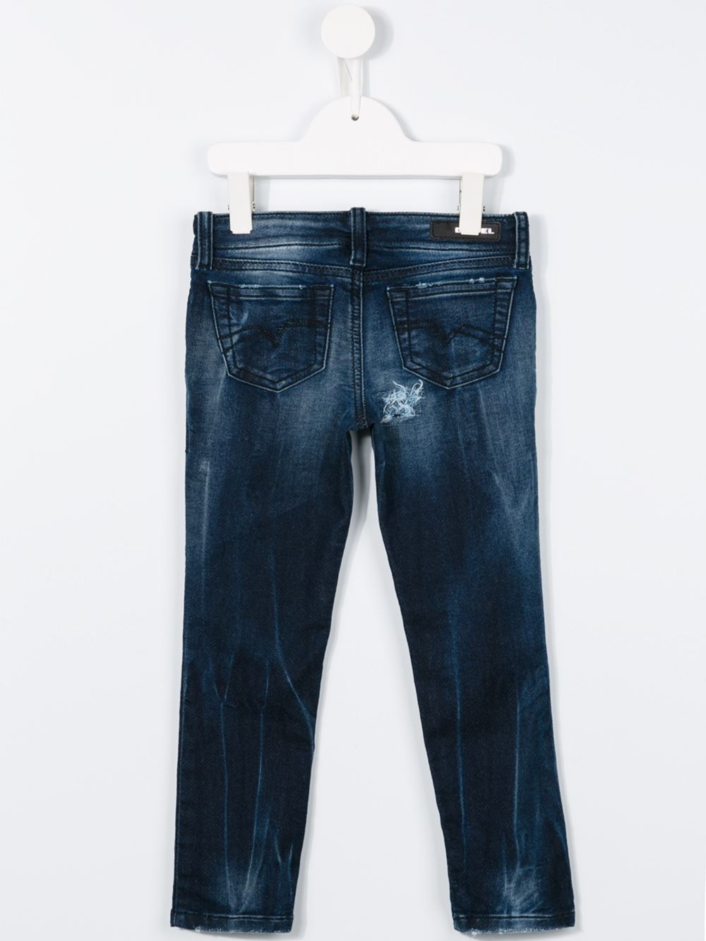 distressed jeans