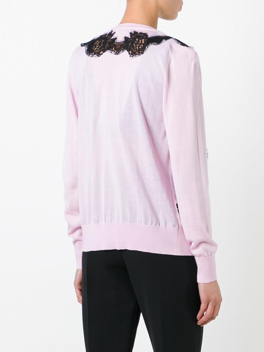 lace detail cardigan