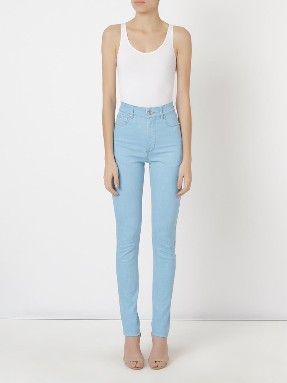 high waist skinny jeans