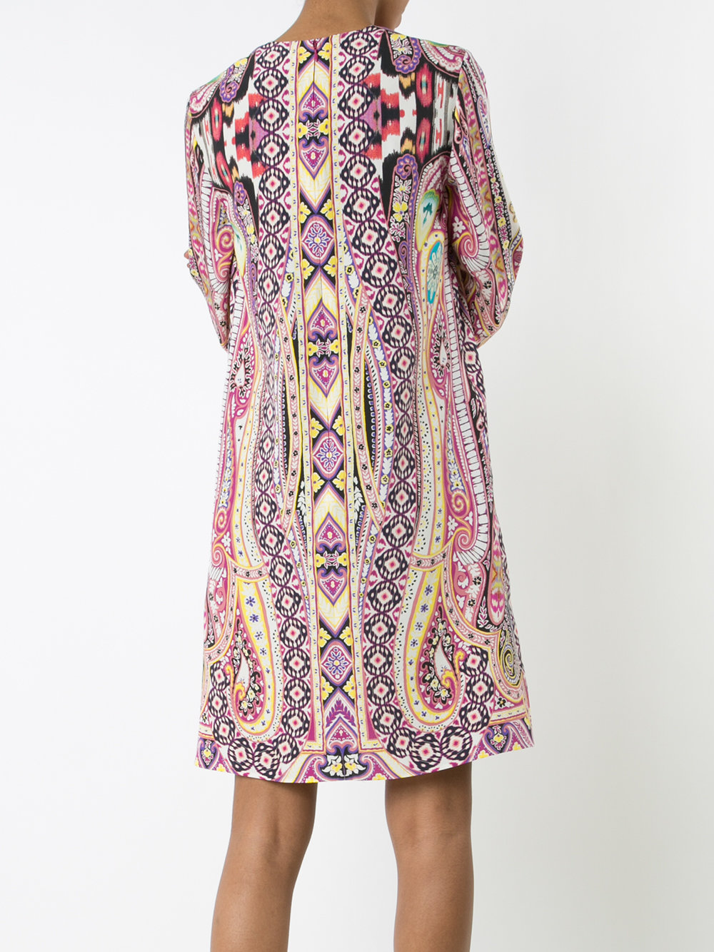 allover abstract print dress