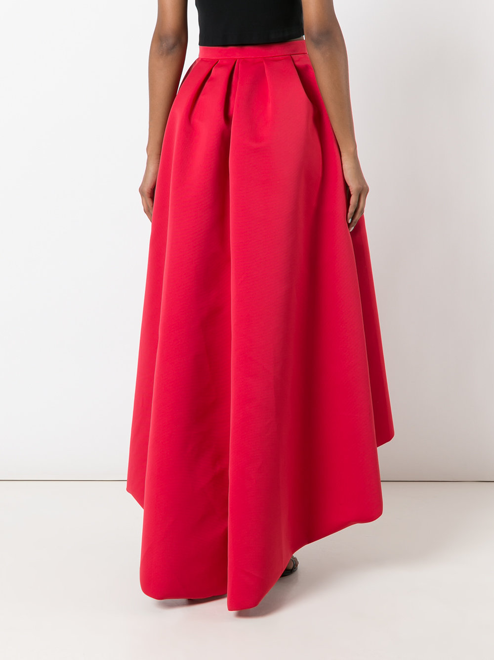 long high-low skirt