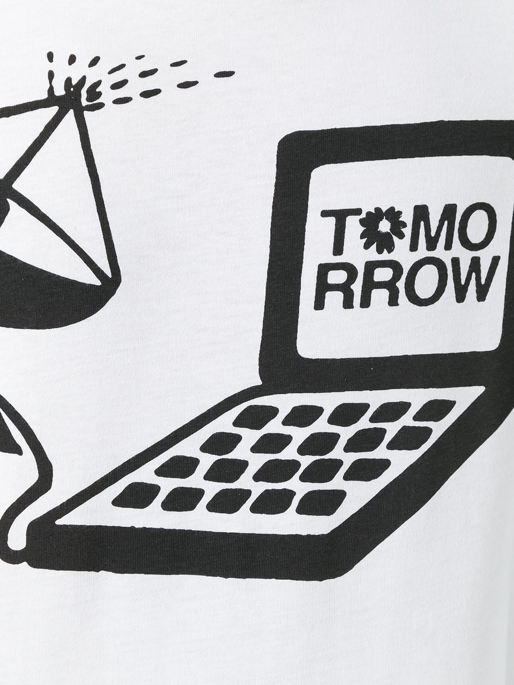 Tomorrow print long sleeve T-shirt