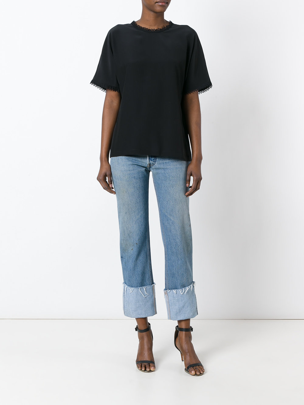 lace trim top