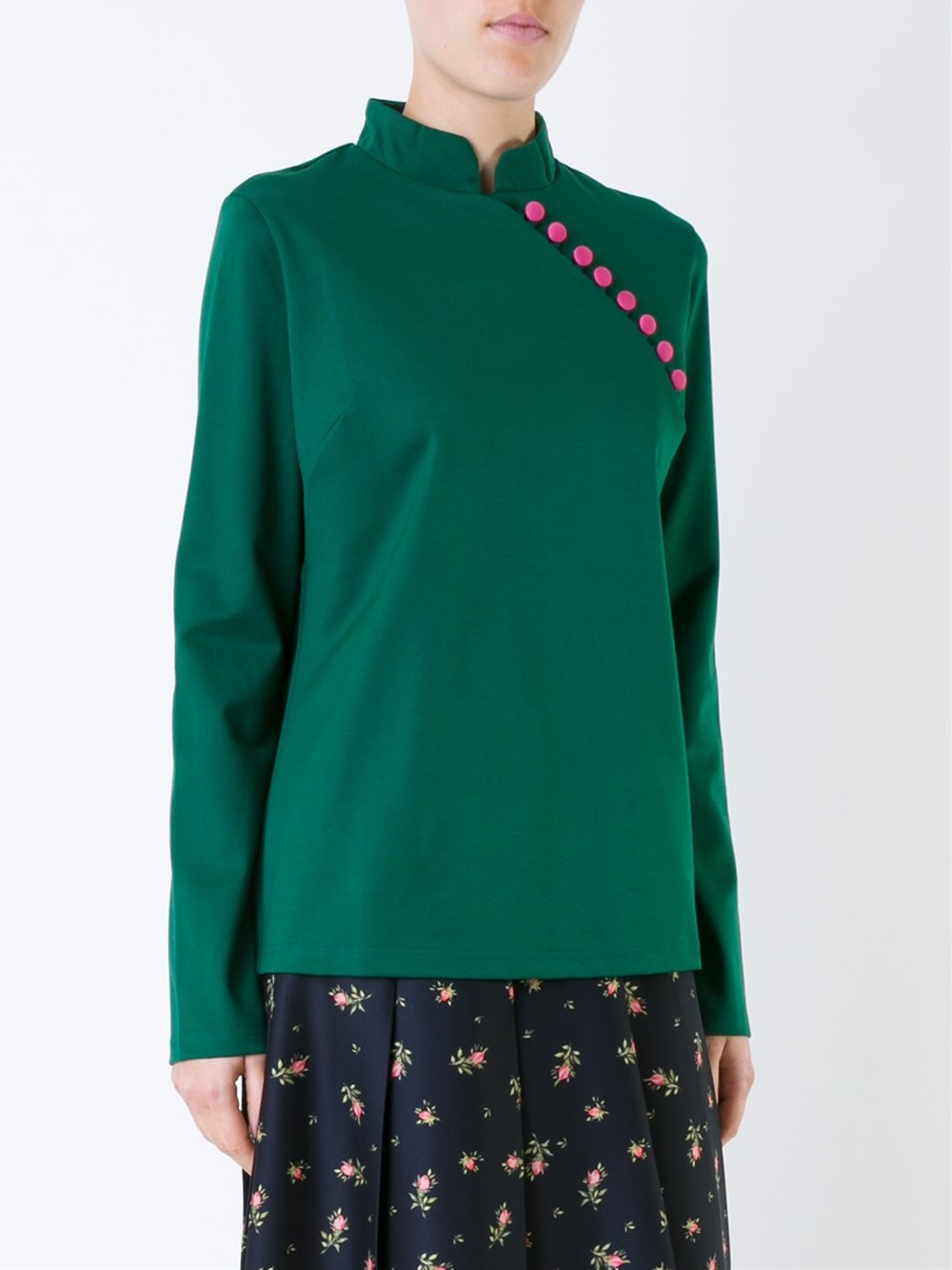 button detail blouse 