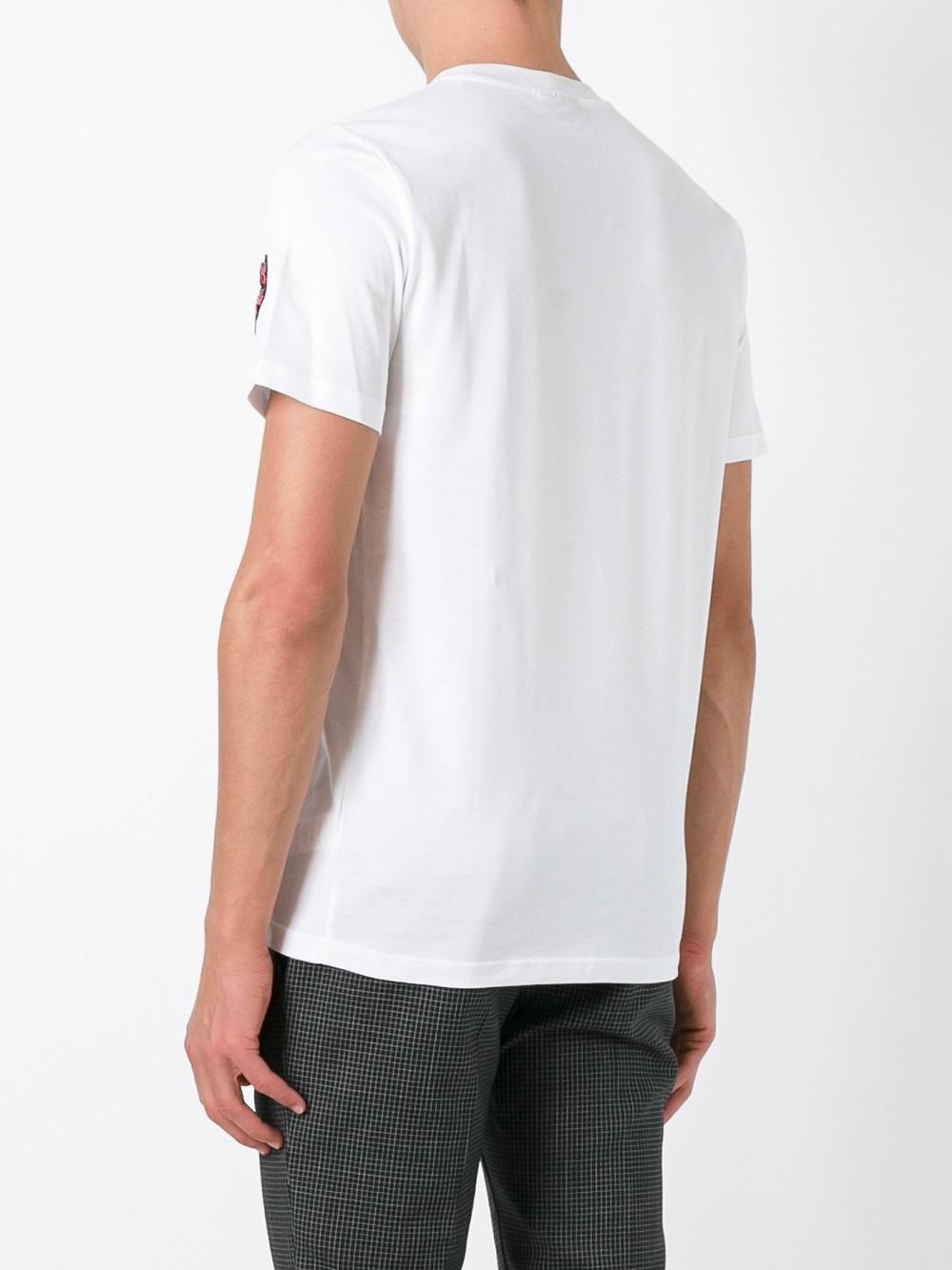 embroidered patch T-shirt