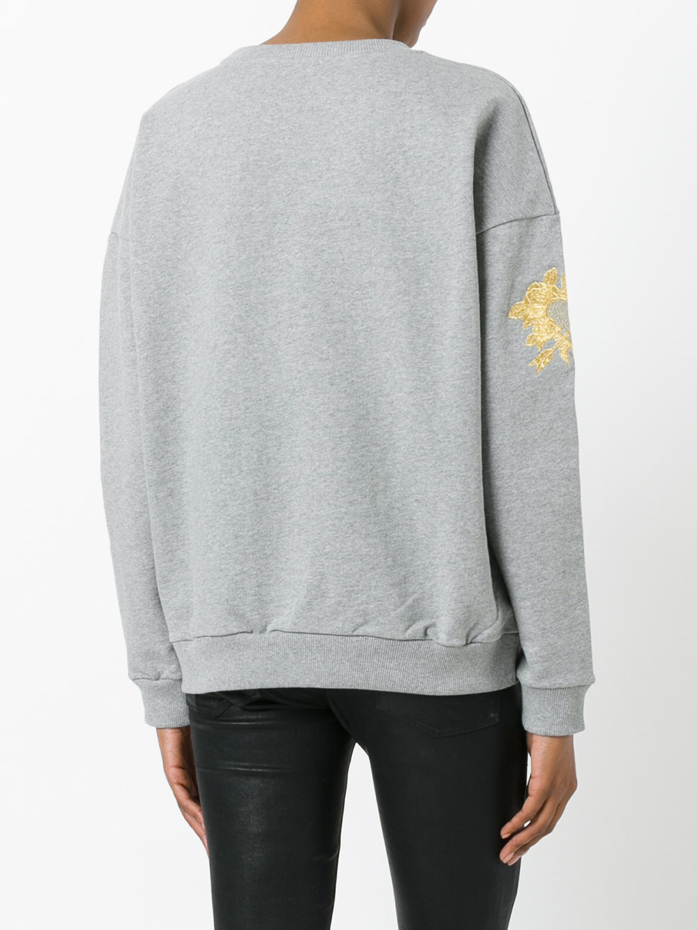 floral embroidered sweatshirt 