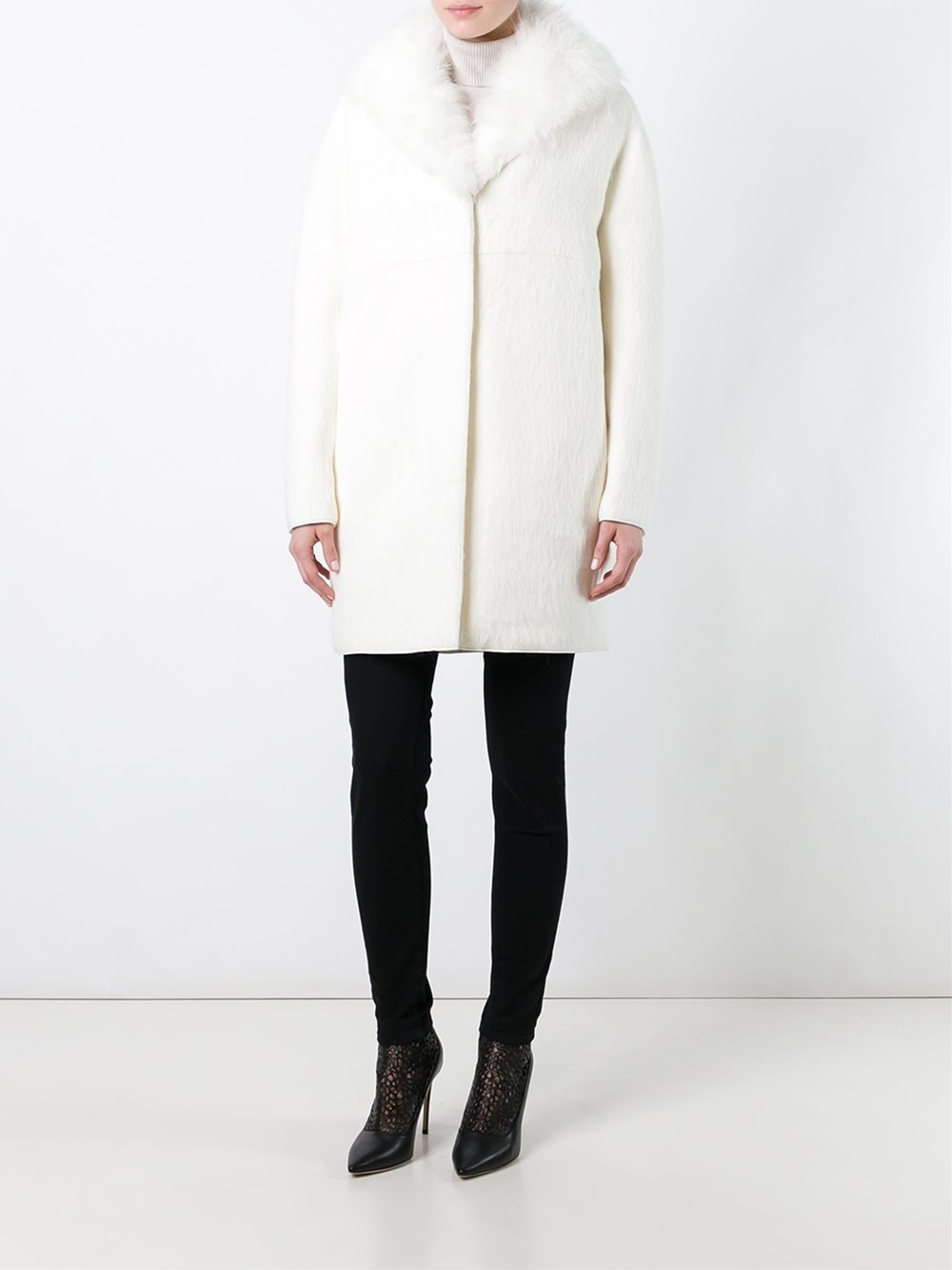 padded fur lined coat