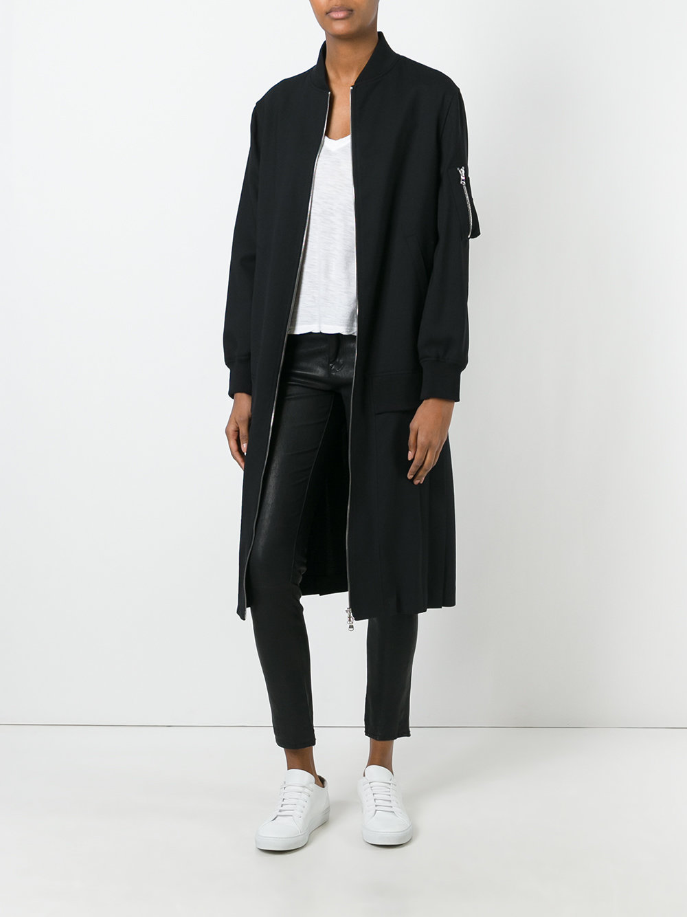 long bomber coat