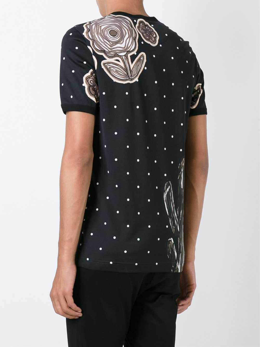 西部牛仔印花t恤